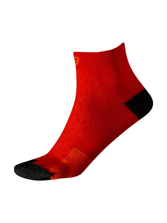 ASICS Motion Running Socks Red 1 Pair
