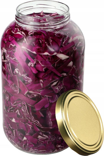 Kadax Vază Utilizare Generală Cu Capac Sticlă Transparentă 4000ml