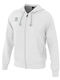 Herren Fleecejacke mit Kapuze White