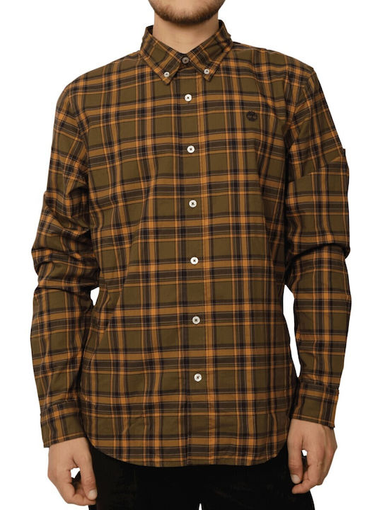 Timberland Cu mânecă lungă Cămașă Carou Olive, ...