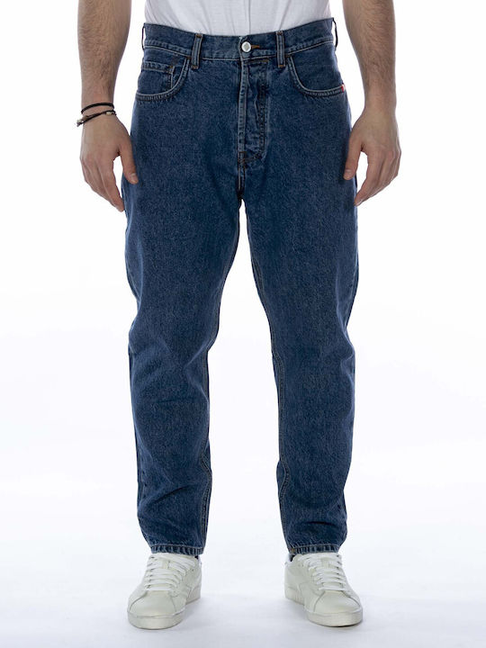 Amish Men's Jeans Pants in Regular Fit Stone Wash Blue