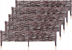 Kadax Μπορντούρα Κήπου σε Καφέ Χρώμα 20cm x 1m