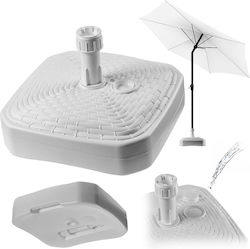 Kadax Stand De Umbrelă Din Plastic Alb 39x39cm Kadax Stand De Umbrelă Din Plastic Alb 39x39cm