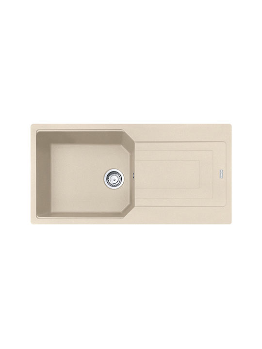 Franke Urban Ubg 611-100 1140687691 Drop-In Chiuvetă din Granit Sintetic L100xW50cm Bej
