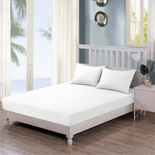 Casa Colori Ημίδιπλο 120x200+30εκ. με Λάστιχο Λευκό Casa Colori Ημίδιπλο 120x200+30εκ. με Λάστιχο Λευκό