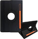 Rotating 360 Stand Tablet Case Pen Socket Samsung T870 T875 X700 Galaxy Tab S7 S8 11" Μαύρο