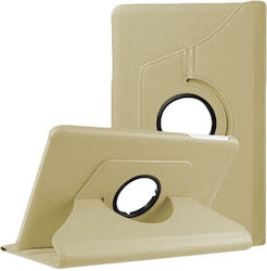 Rotating 360 Stand Tablet Case Pen Socket Huawei Mediapad M5 Lite 10.1 Χρυσό