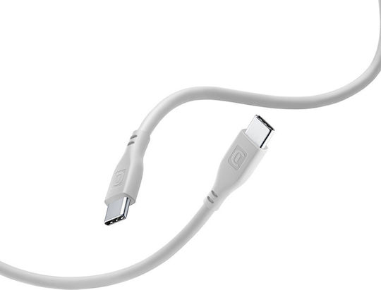 Cellular Line Regular USB 2.0 Cablu USB-C bărbătesc - USB-C Gri 1.2m (USBDATASOFTC2CD)