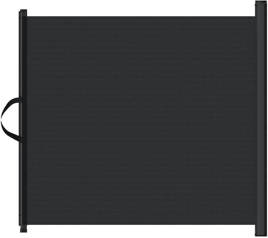vidaXL Υφασμάτινο Διαχωριστικό Σκύλου 125x102.5εκ. Μαύρο