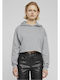 Lang Damen Sweatshirt Kapuzen Light Asphalt
