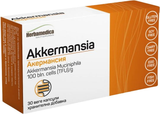 Herbamedica Akkermansia Специална Хранителна Добавка 30 Капсули