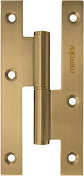 Französisches Messingscharnier 100x56mm Mattgol...