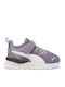 Anzarun Lite AC Kids Sports Shoes Running with Hoop & Loop Closure Purple