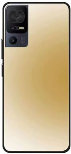 Colorful Umschlag Rückseite Silikon Gelb (TCL 40 SE)