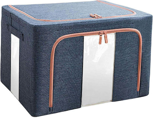 Tesatura Cutie de Depozitare cu Capac Albastru 40x30x20cm 1buc