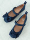 Kids Ballerinas with Hoop & Loop Closure Blue