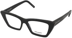 Ysl Damen Acetat Katzenauge Brillengestell Schw...