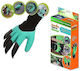 Gloves for Work Garden Turquoise 2pcs