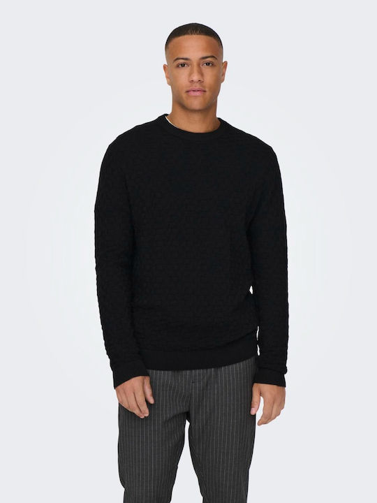 Only & Sons Pulover cu mânecă lungă Black