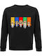 kirikoko Reservoir Pirates Luffy and Friends Anime Manga One Piece Sweatshirt Ein Stück Schwarz