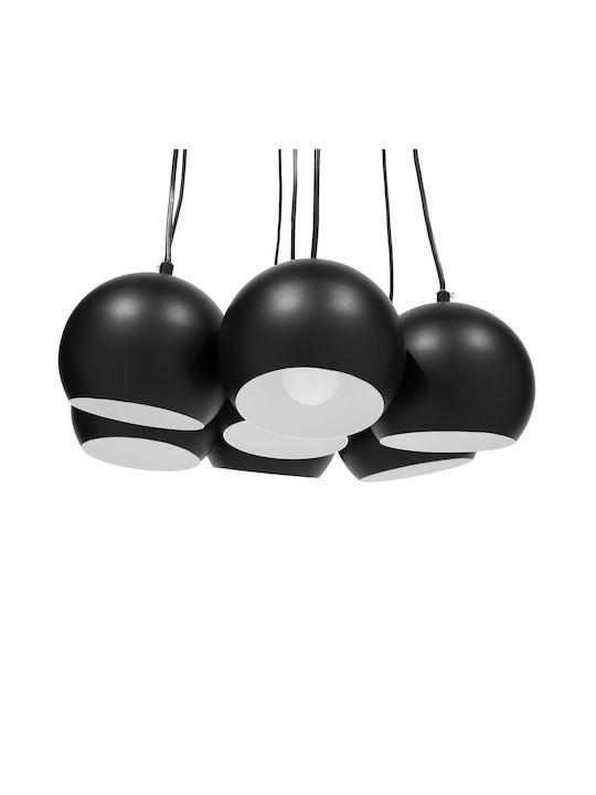 Beliani Pendant Chandelier Black