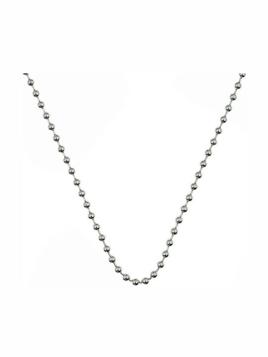 Women's Necklace Chain Steel Design 600001 Silver Silver