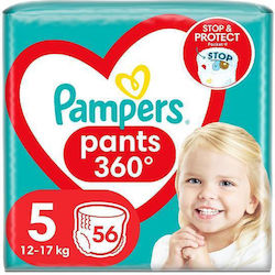 Pampers Πάνες Βρακάκι Pants No. 5 για 12-17kg 56τμχ