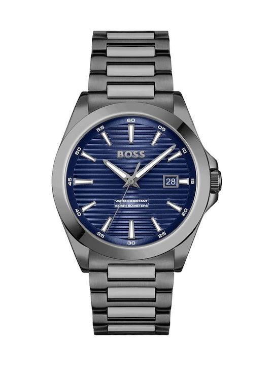 Boss Strike Ανδρικό Ρολόι 41mm Χρονογράφος Μπατ...