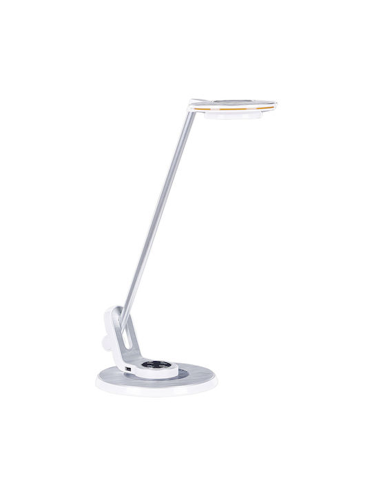 Beliani LED Schreibtischlampe in Silber Farbe