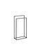 Beliani Raft de haine de Baie Dublu ​45x85cm Inox Negru