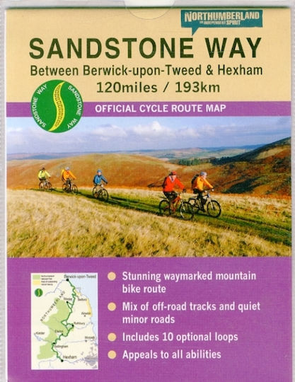 Sandstone Way Cycle Route Map Northumberland Northern Heritage Services Sheet Map Folded