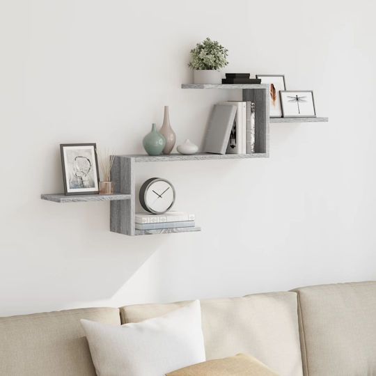 Grey Sonoma Wall Shelf 104x15x49cm