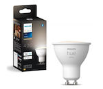 Philips Smart Bulb LED 4.2W for Socket GU10 Warm White Dimmable