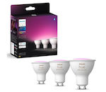 Philips Smart Bulbs LED for Socket GU10 RGBW 400lm Dimmable 3pcs