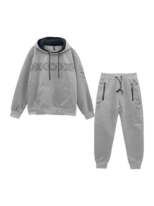Trainingsanzug Glänzend mit Gummizug Gray