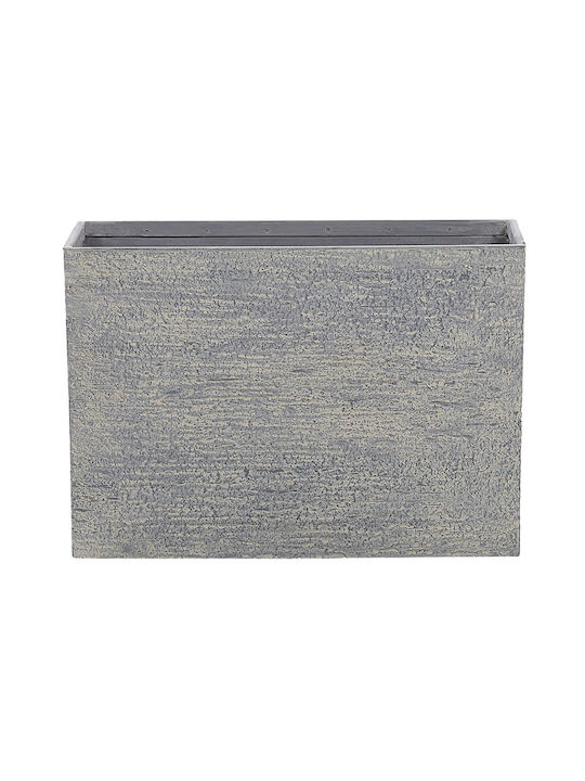 Planter 29 X 70 X 50 Cm Gray Edessa