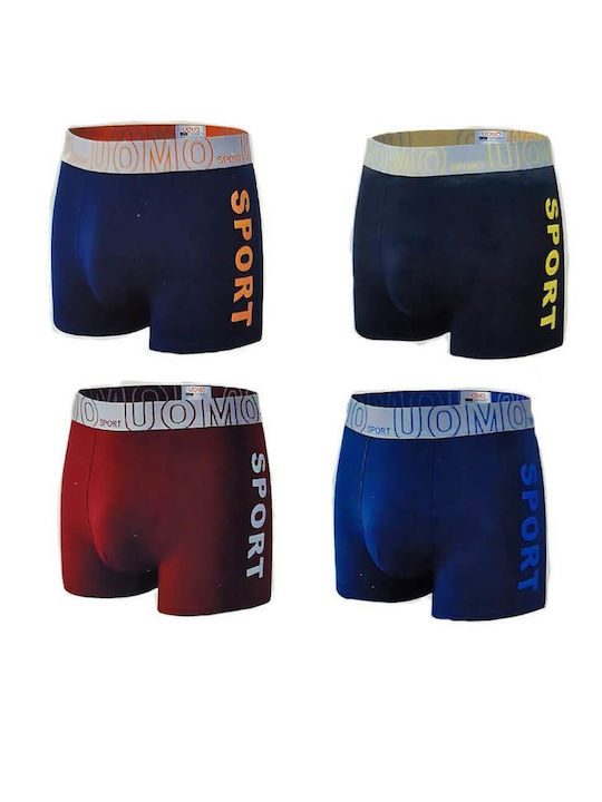 Uomo Men's Boxers Colorful 4Pack