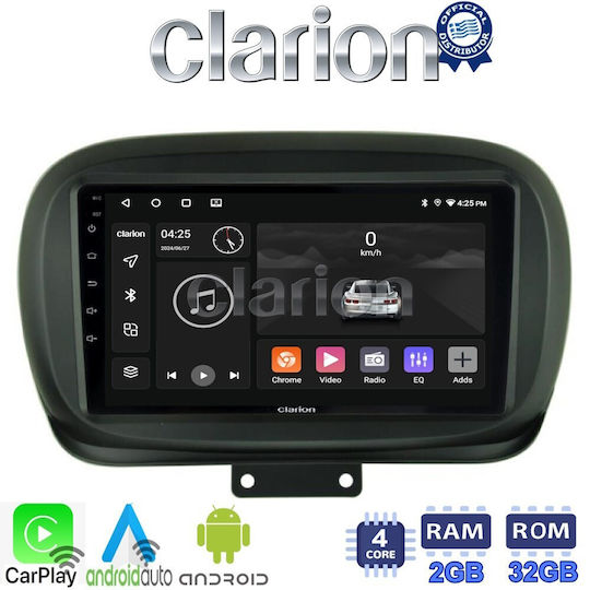 Clarion Sistem Audio Auto pentru Fiat 500X 2014> (Bluetooth/USB/WiFi/GPS/Apple-Carplay/Android-Auto)