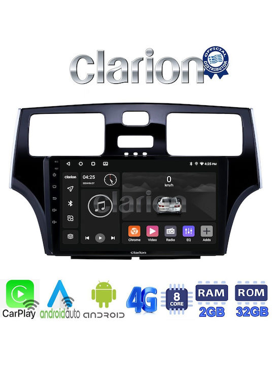 Clarion Auto-Audiosystem für Lexus DE 2001 > 2007 (Bluetooth/USB/WiFi/GPS/Apple-Carplay/Android-Auto) mit Touchscreen 9"