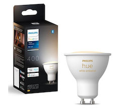 Philips Inteligent LED 4.2W pentru Dulie GU10 Alb reglabil Philips Inteligent LED 4.2W pentru Dulie GU10 Alb reglabil
