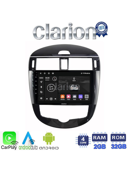 Clarion Car Audio System for Nissan Pulsar 2015> (Bluetooth/USB/WiFi/GPS/Apple-Carplay/Android-Auto) with Touch Screen 9"