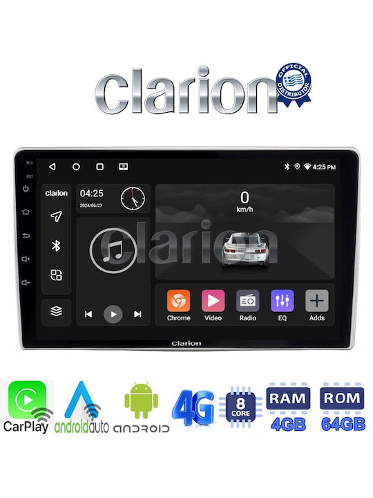 Clarion Ηχοσύστημα Αυτοκινήτου για Alfa Romeo Mito 2008> (Bluetooth/USB/WiFi/GPS/Apple-Carplay/Android-Auto) με Οθόνη Αφής 9"