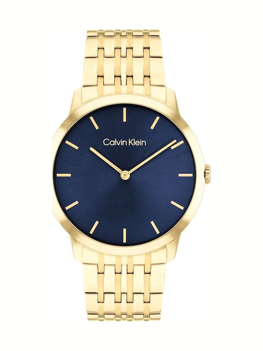 Calvin Klein Intrigue Γυναικείο Ρολόι 40mm Χρονογράφος Μπαταρίας με Χρυσό Μεταλλικό Μπρασελέ