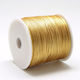 Mäuseschwanz Schnürsenkel aus Kunstleder Gold 1mm x 70m