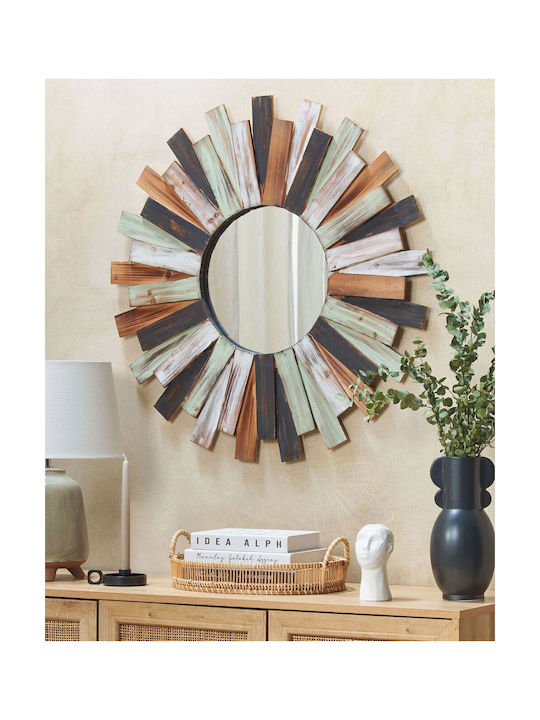 75 Cm Colorful Tampico Wall Mirror