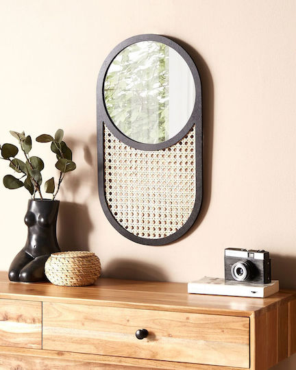 Oglindă de Perete 56 Cm Natural Baleal