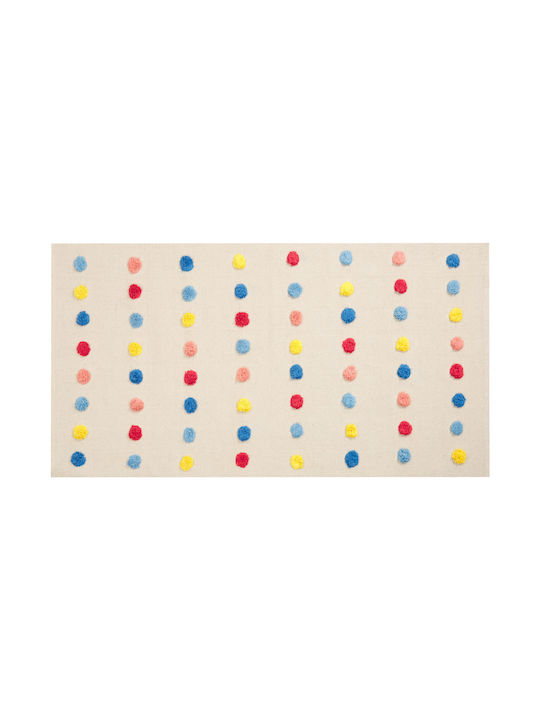 Multicolored Cotton Children's Rug 80 X 150 Cm Leles