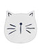 Children's Cat Rug Ø 100 Cm White Kitty