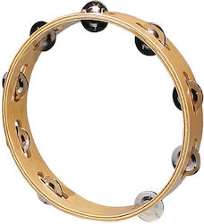 Hayman Brown Wooden Hand Tambourine