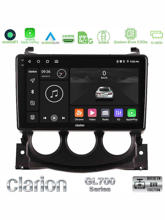 Clarion Sistem Audio Auto pentru Nissan 370Z 2009-2013 (Bluetooth/USB/WiFi/GPS/Apple-Carplay/Android-Auto)